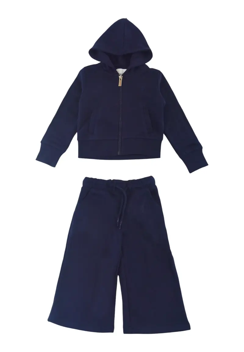 Completo sportivo full zip Bambina Trussardi BLUE