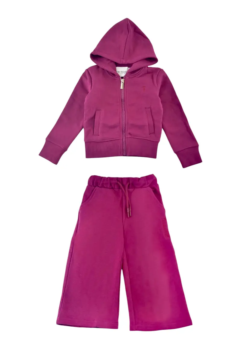 Completo sportivo full zip Bambina Trussardi PURPLE