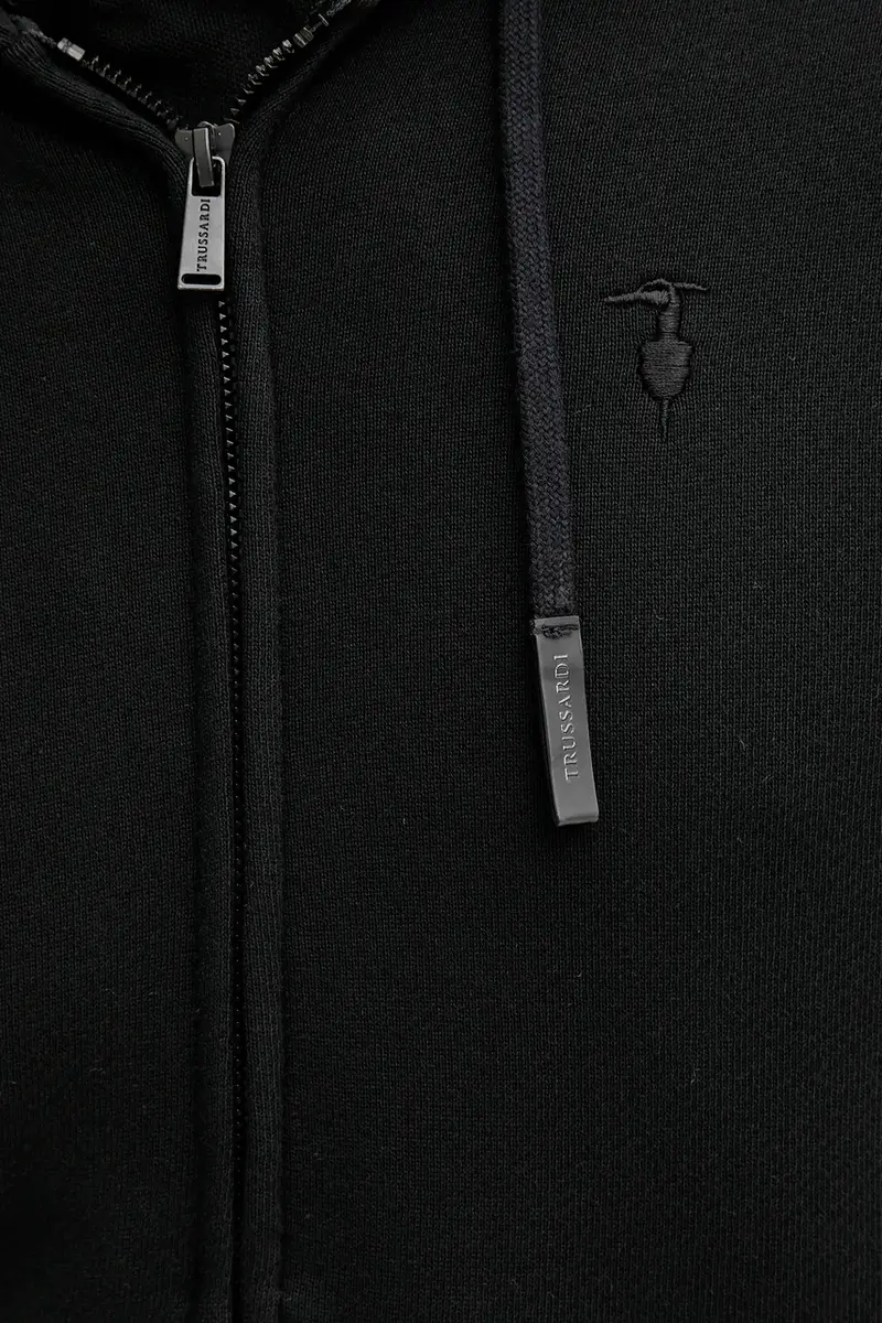 felpa in cotone uomo colore nero con cappuccio G8068000028N miniatura 5