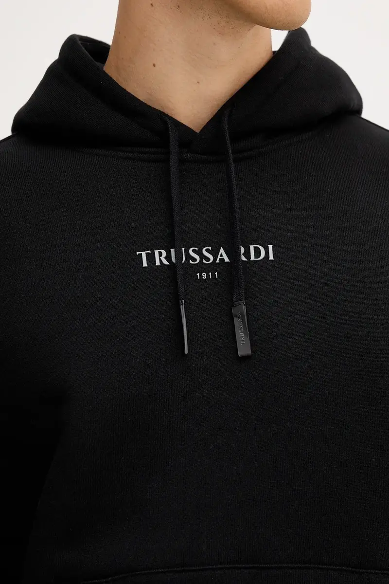 felpa in cotone uomo colore nero con cappuccio G8108000056N miniatura 4