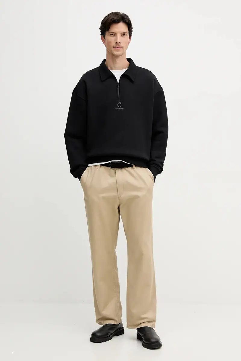 felpa in cotone uomo colore nero G8018000020N miniatura 2