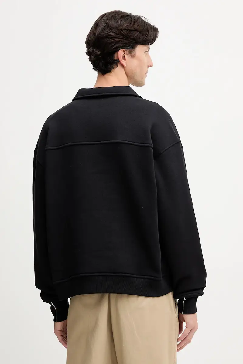 felpa in cotone uomo colore nero G8018000020N miniatura 3