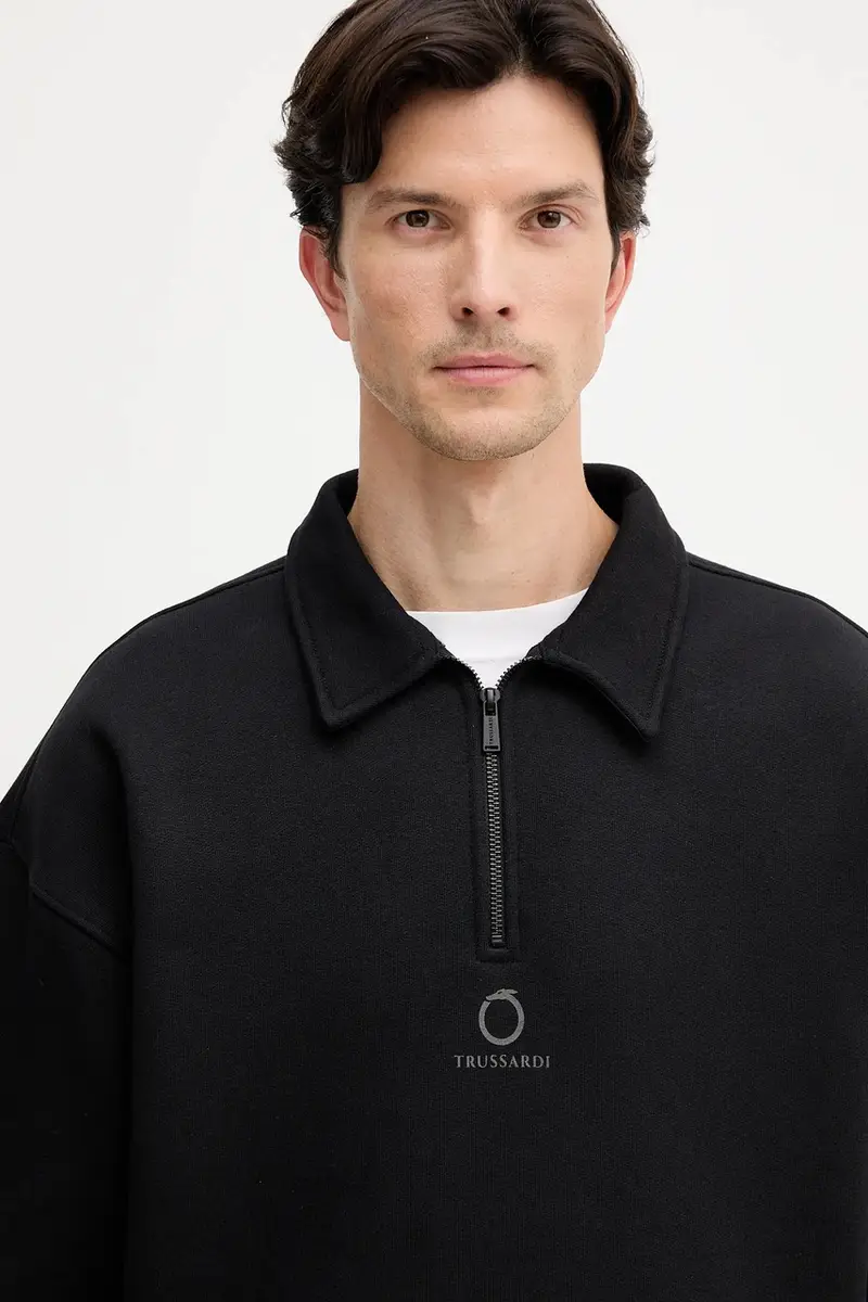 felpa in cotone uomo colore nero G8018000020N miniatura 4