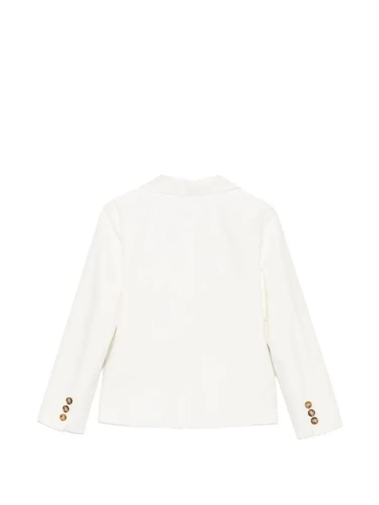 giacca beige chiaro bambino mini logo miniatura 2