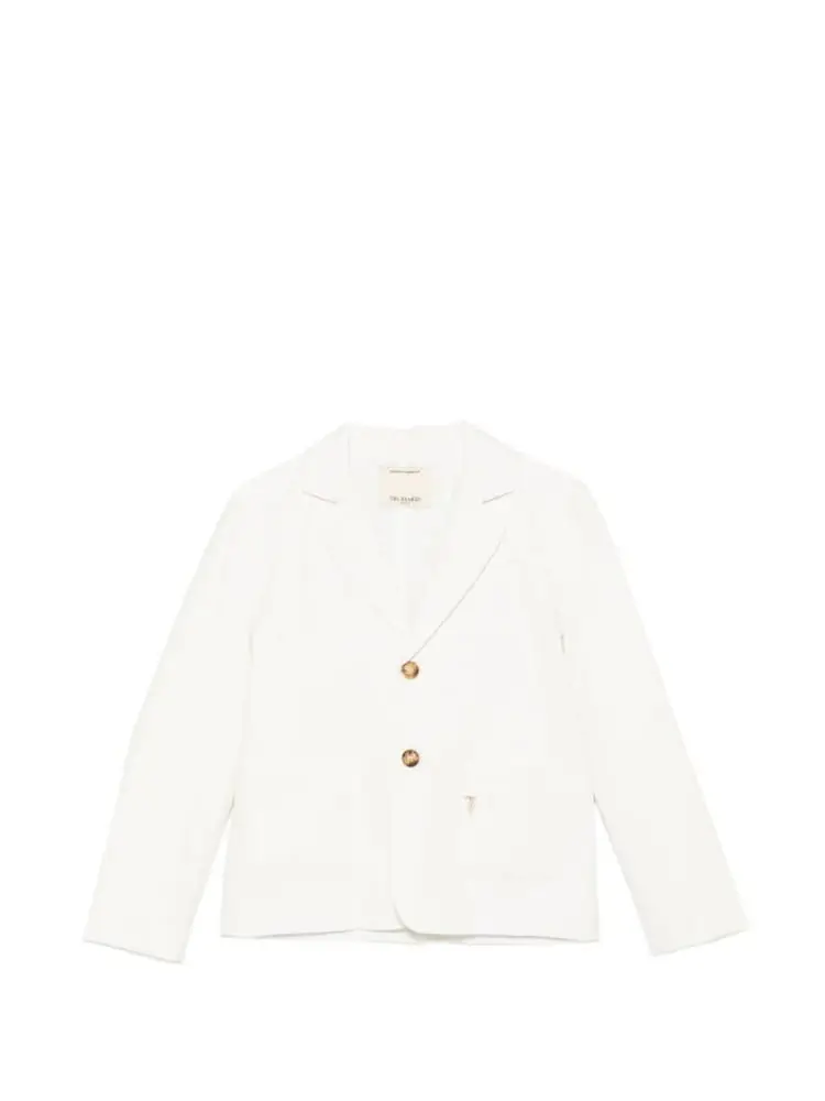 giacca beige chiaro bambino mini logo