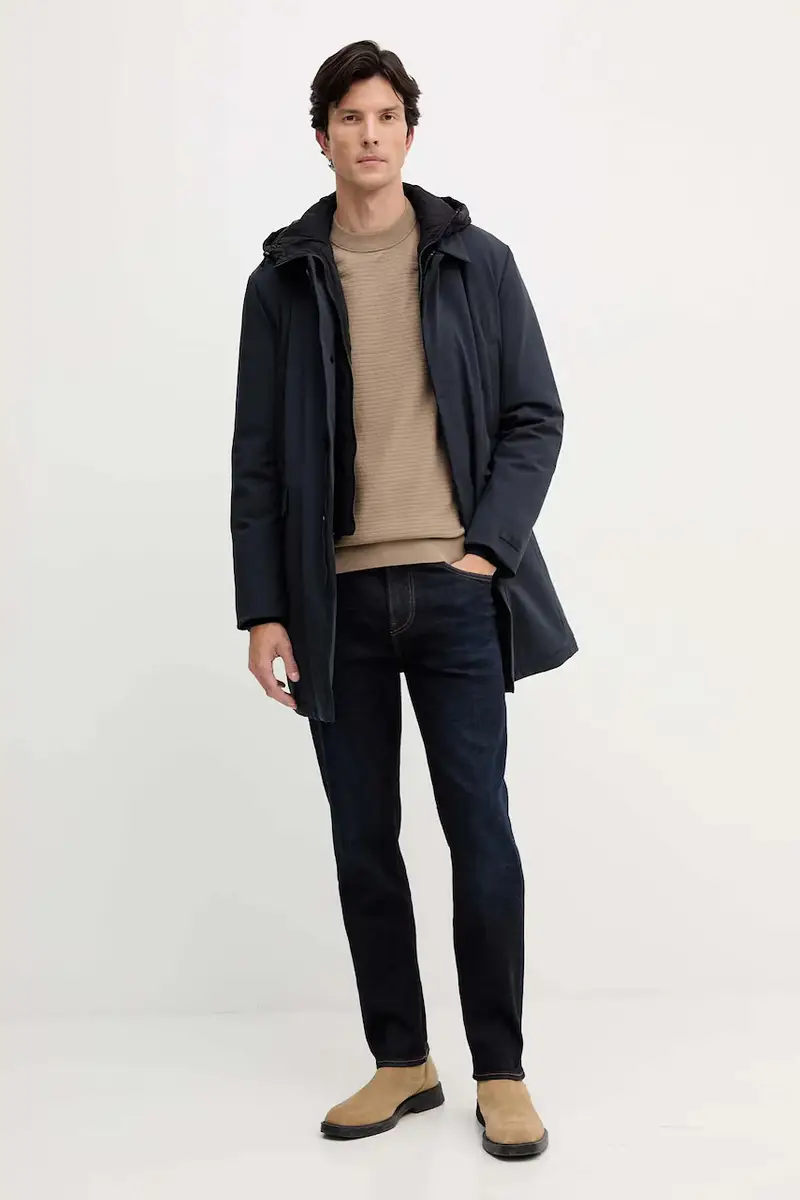 giacca colore blu navy F013M000018N miniatura 2