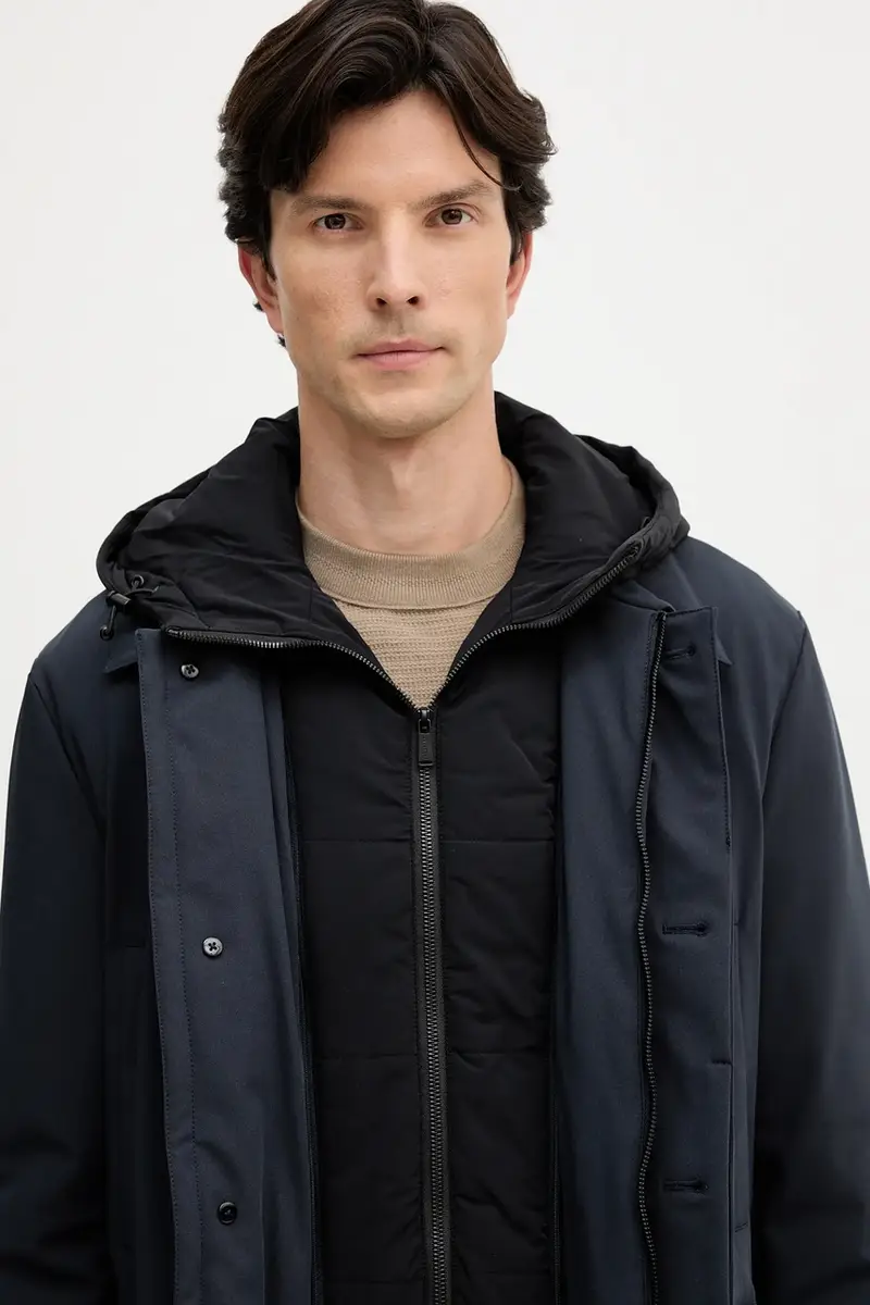 giacca colore blu navy F013M000018N miniatura 5