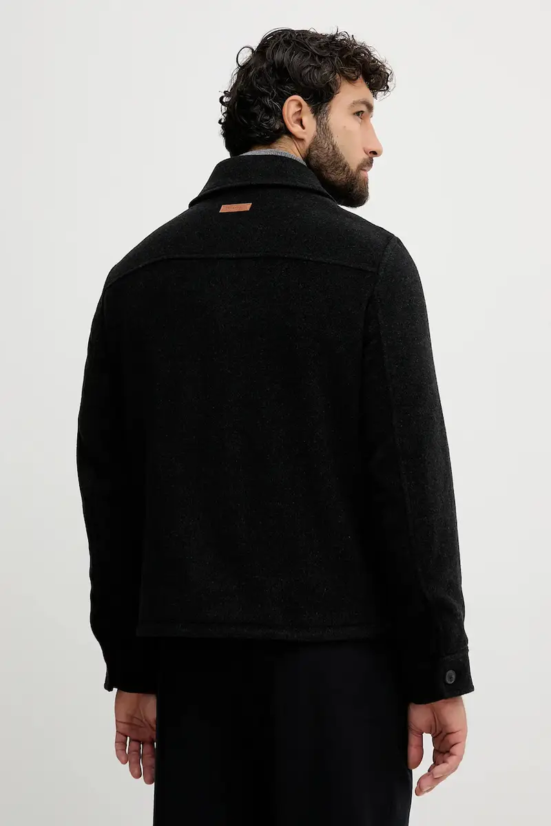 giacca con lana colore nero R003M000018N miniatura 3