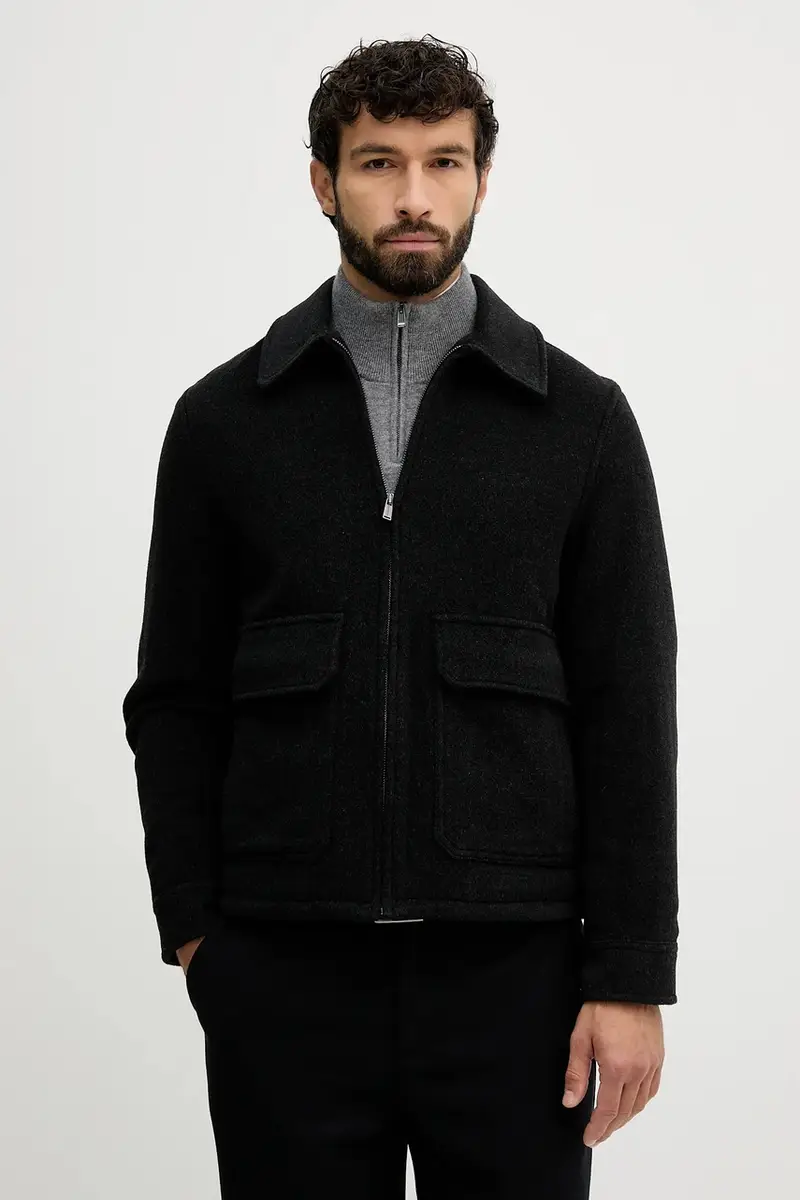 giacca con lana colore nero R003M000018N miniatura 4