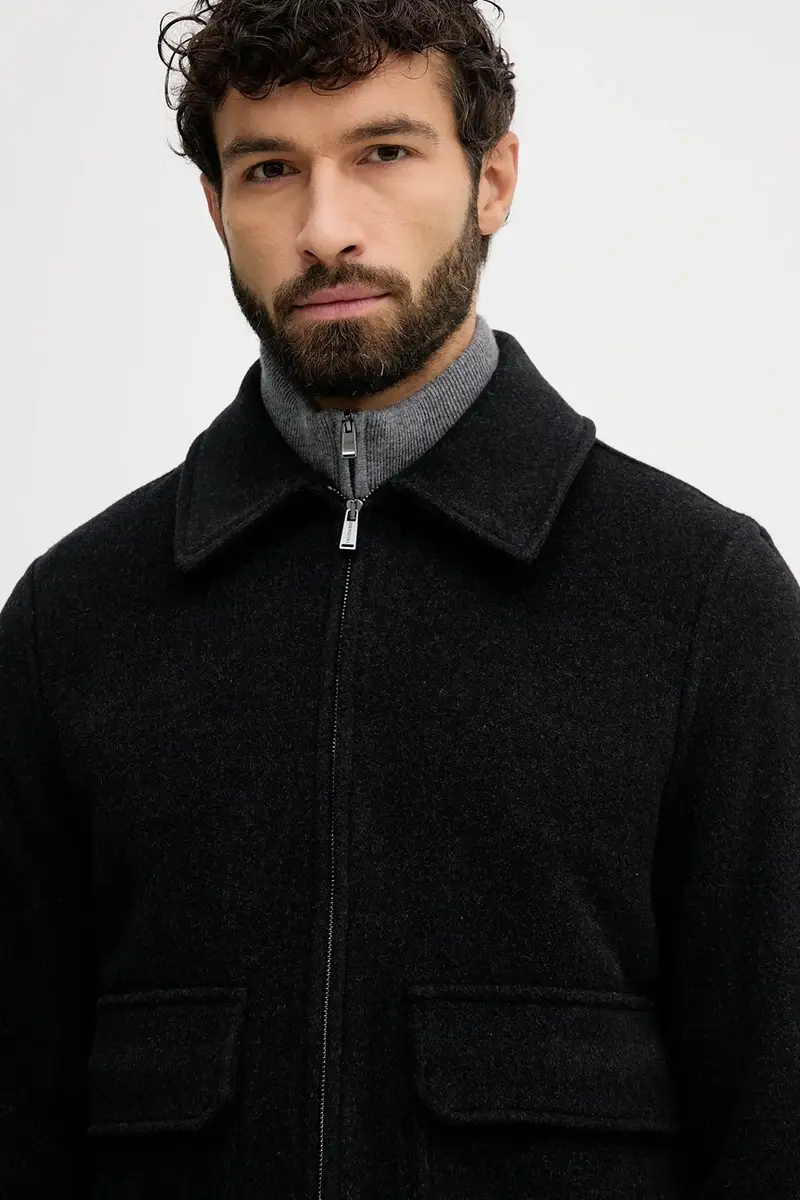 giacca con lana colore nero R003M000018N miniatura 5