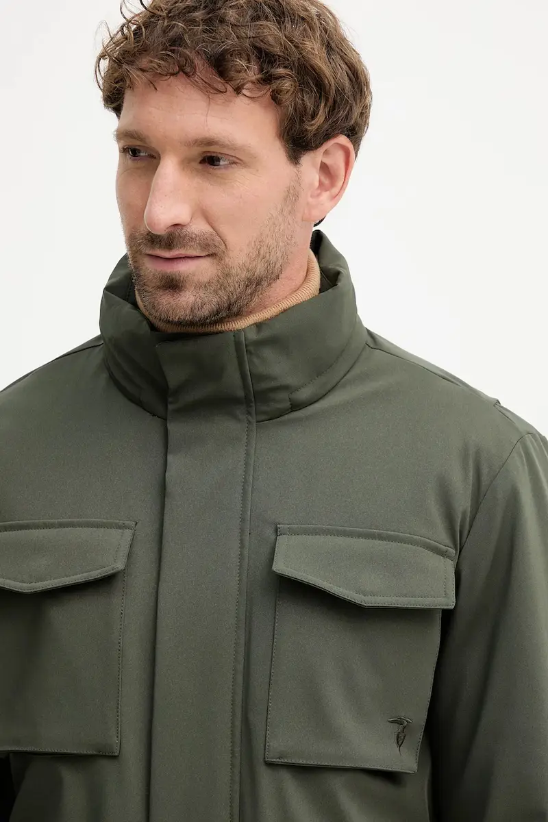 Trussardi Giacca Verde Uomo con Chiusura a Zip miniatura 4