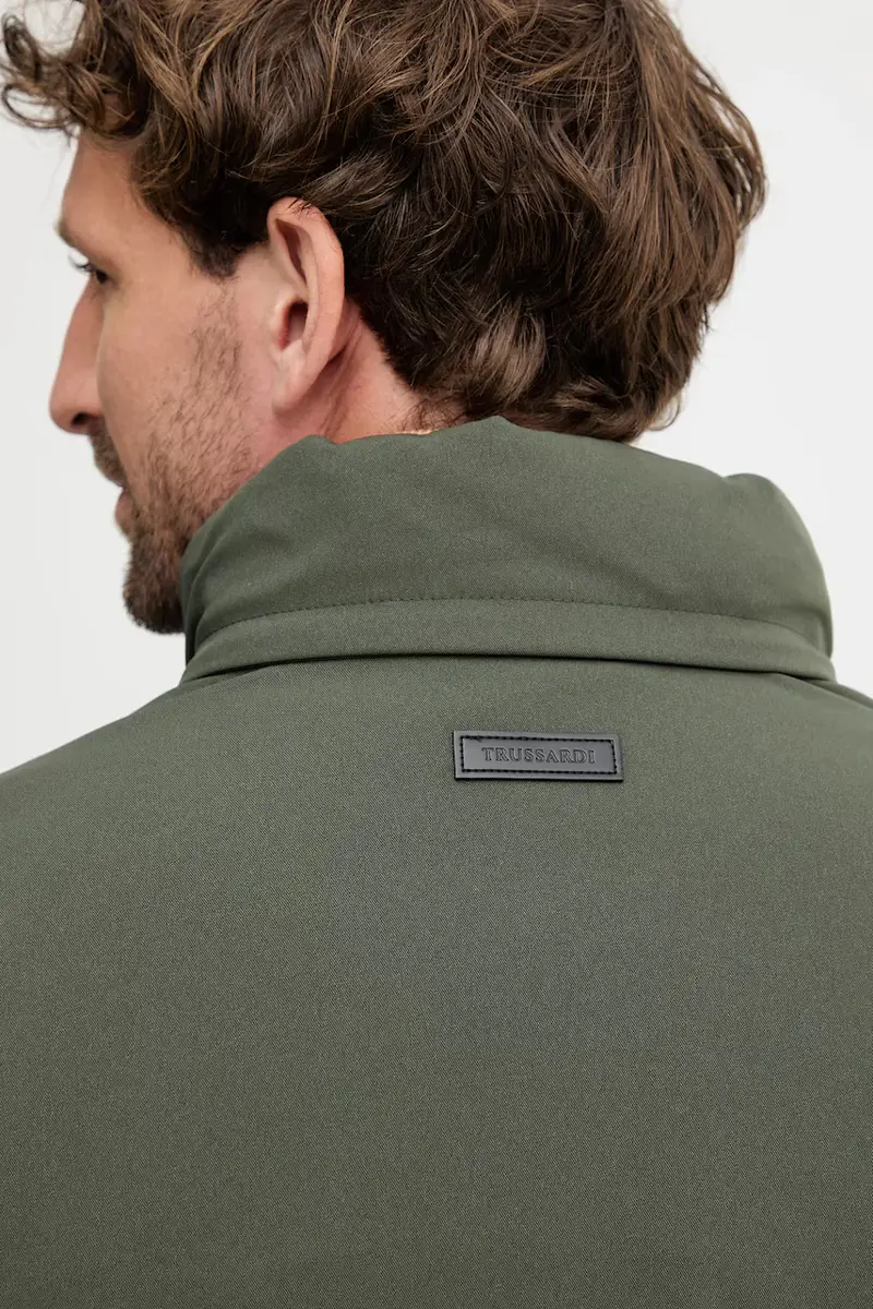 Trussardi Giacca Verde Uomo con Chiusura a Zip miniatura 5