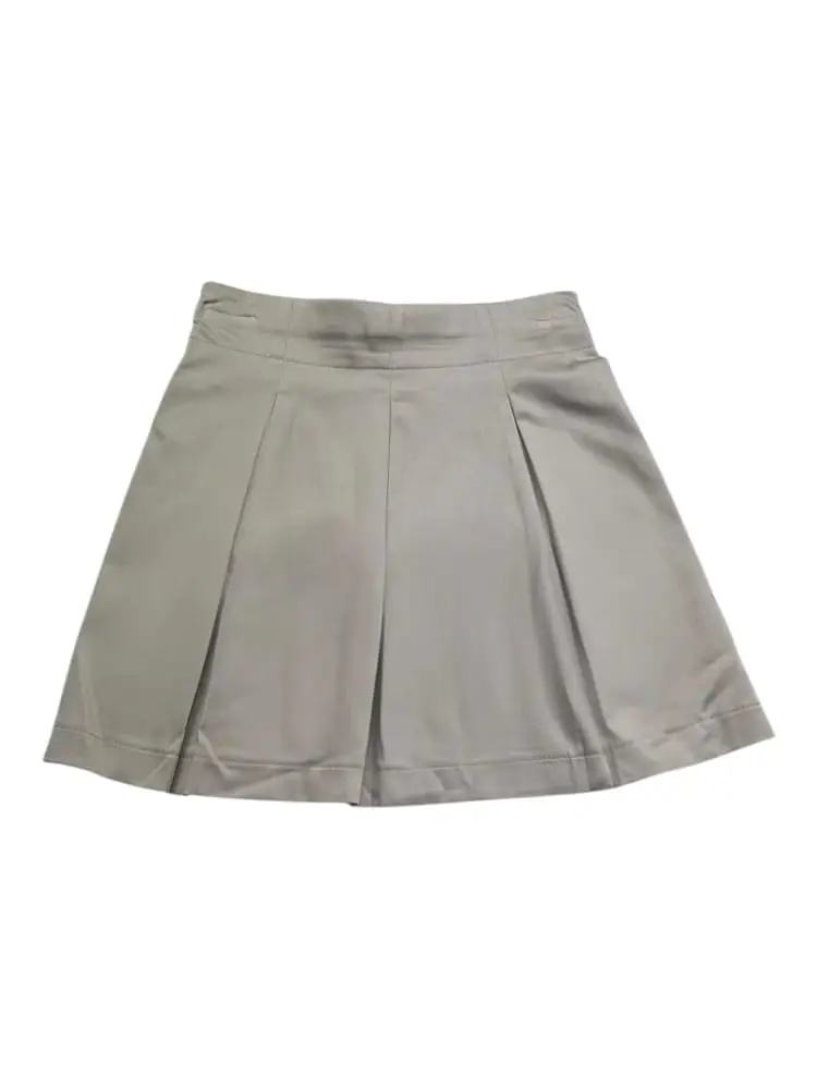 gonna tortora bambina mini logo miniatura 2