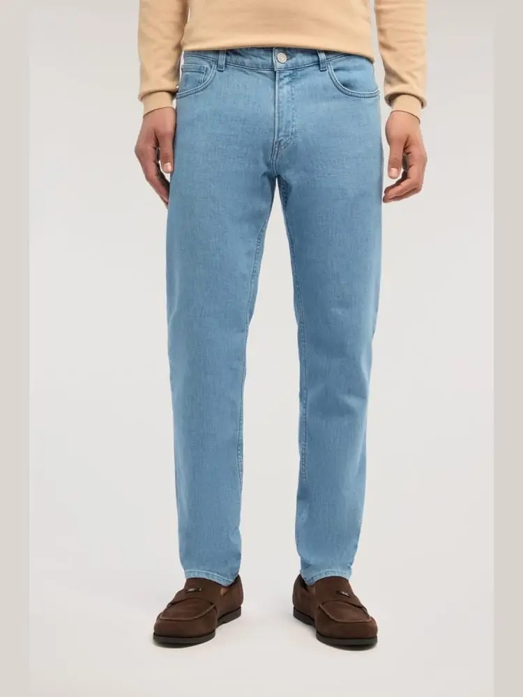 jeans slim 370 close in denim blu chiaro