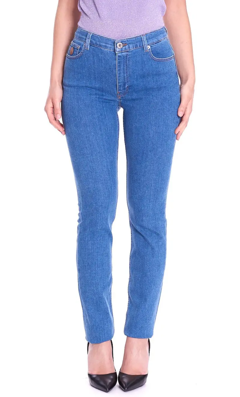 Jeans trussardi 105 skinny blu chiaro, colore azzurro