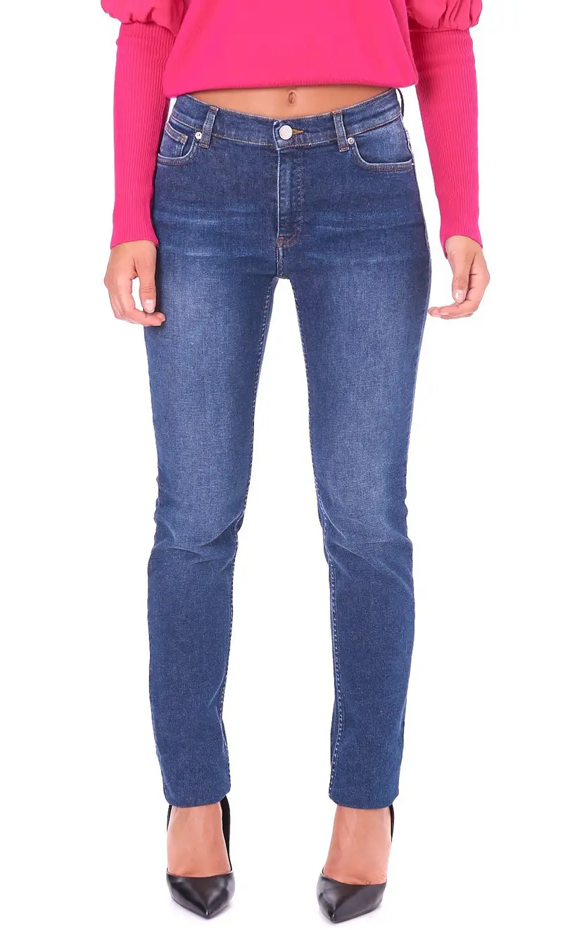 Jeans trussardi 105 skinny blu chiaro lavato, colore azzurro