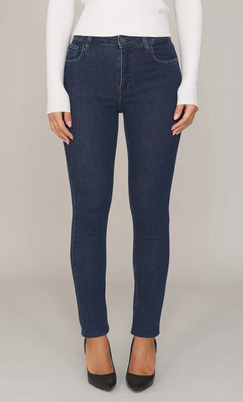 Jeans trussardi 105 skinny blu medio, colore blu