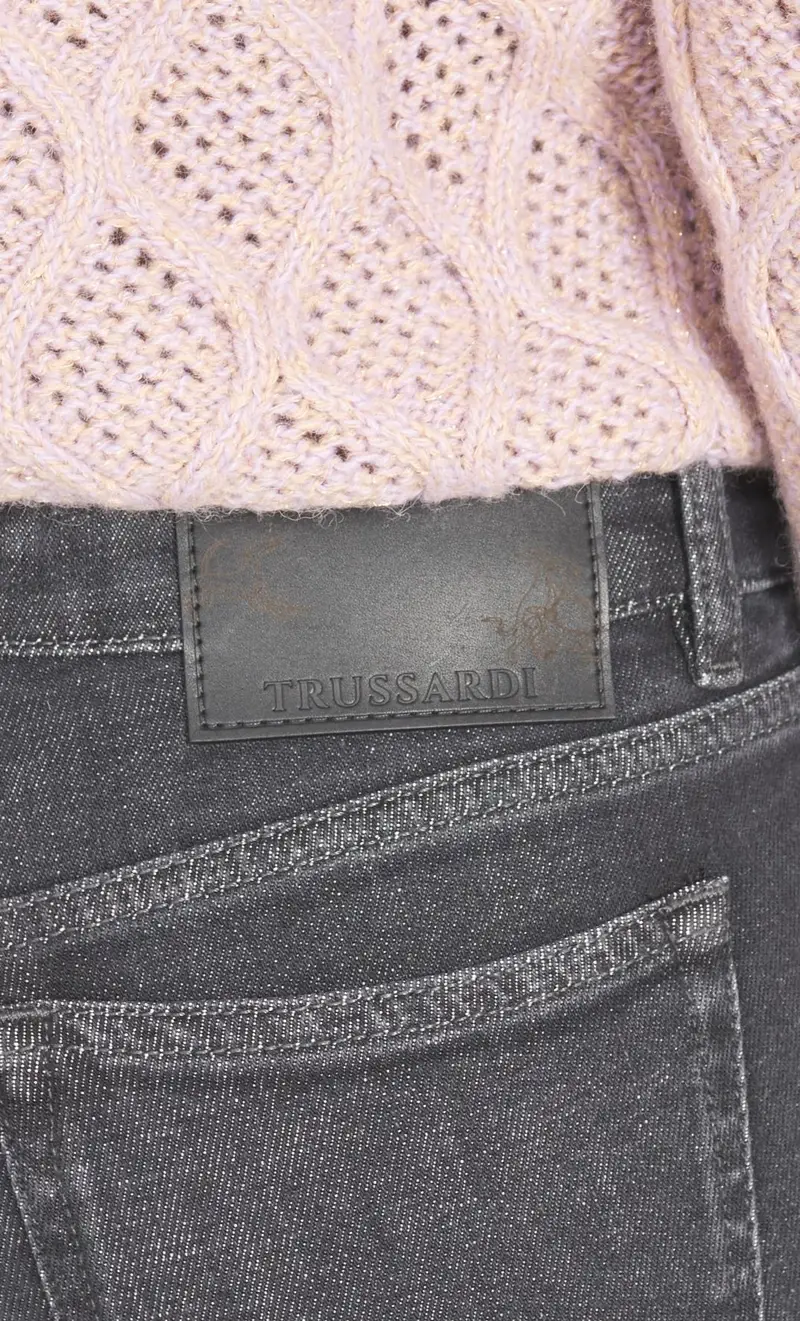 Jeans trussardi 130 classic grigio, colore grigio miniatura 2