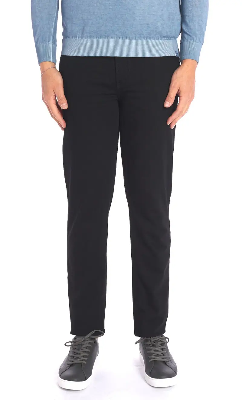 Jeans trussardi 370 close elasticizzato nero, colore nero miniatura 2