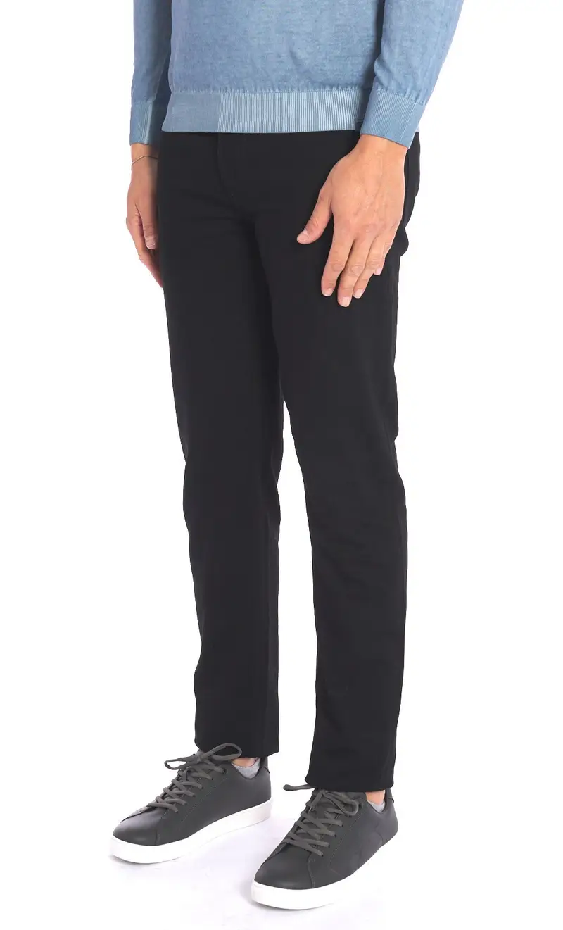 Jeans trussardi 370 close elasticizzato nero, colore nero