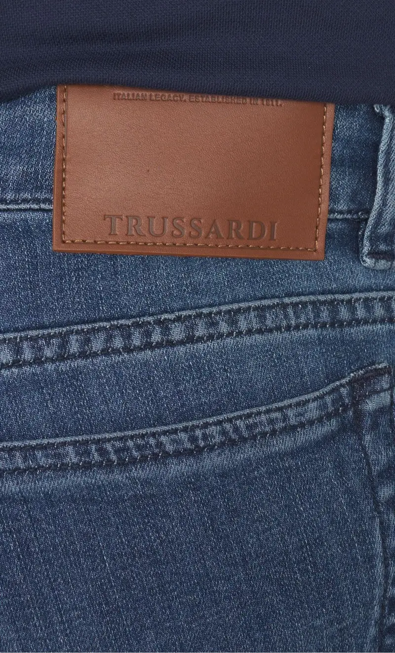 Jeans trussardi 370 close leggero blu chiaro, colore blu miniatura 2