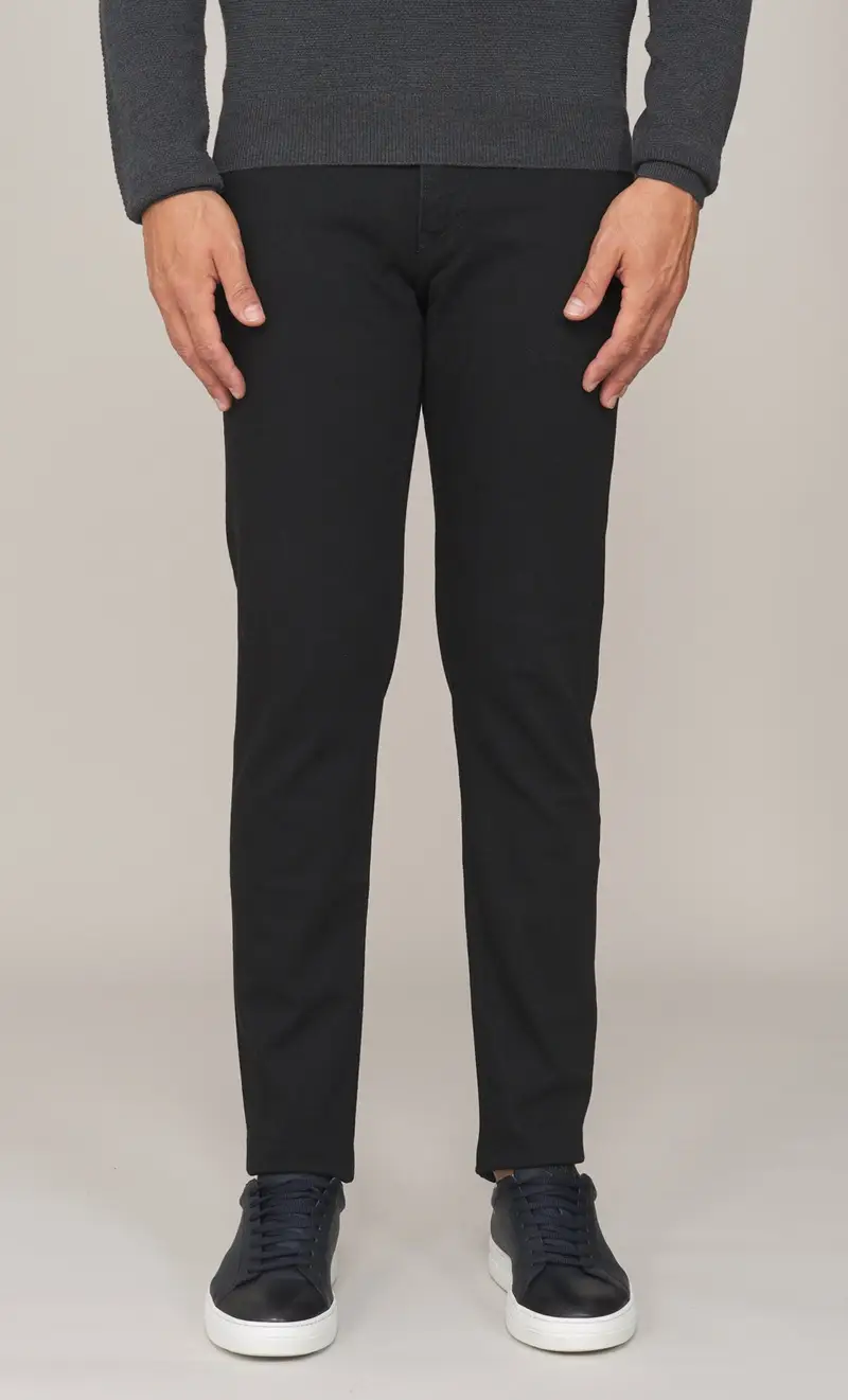 Jeans trussardi 370 close nero, colore nero