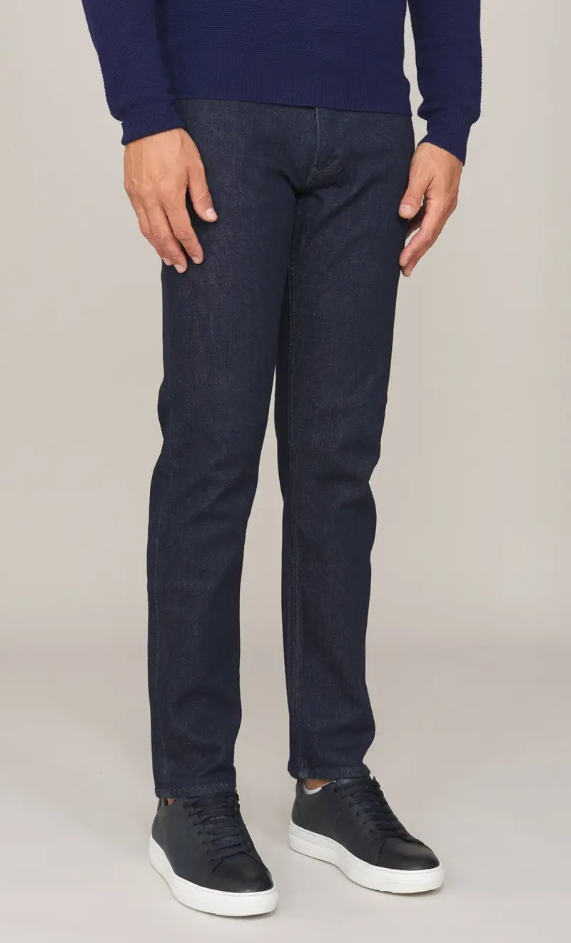 Jeans trussardi 380 icon blu notte, colore blu