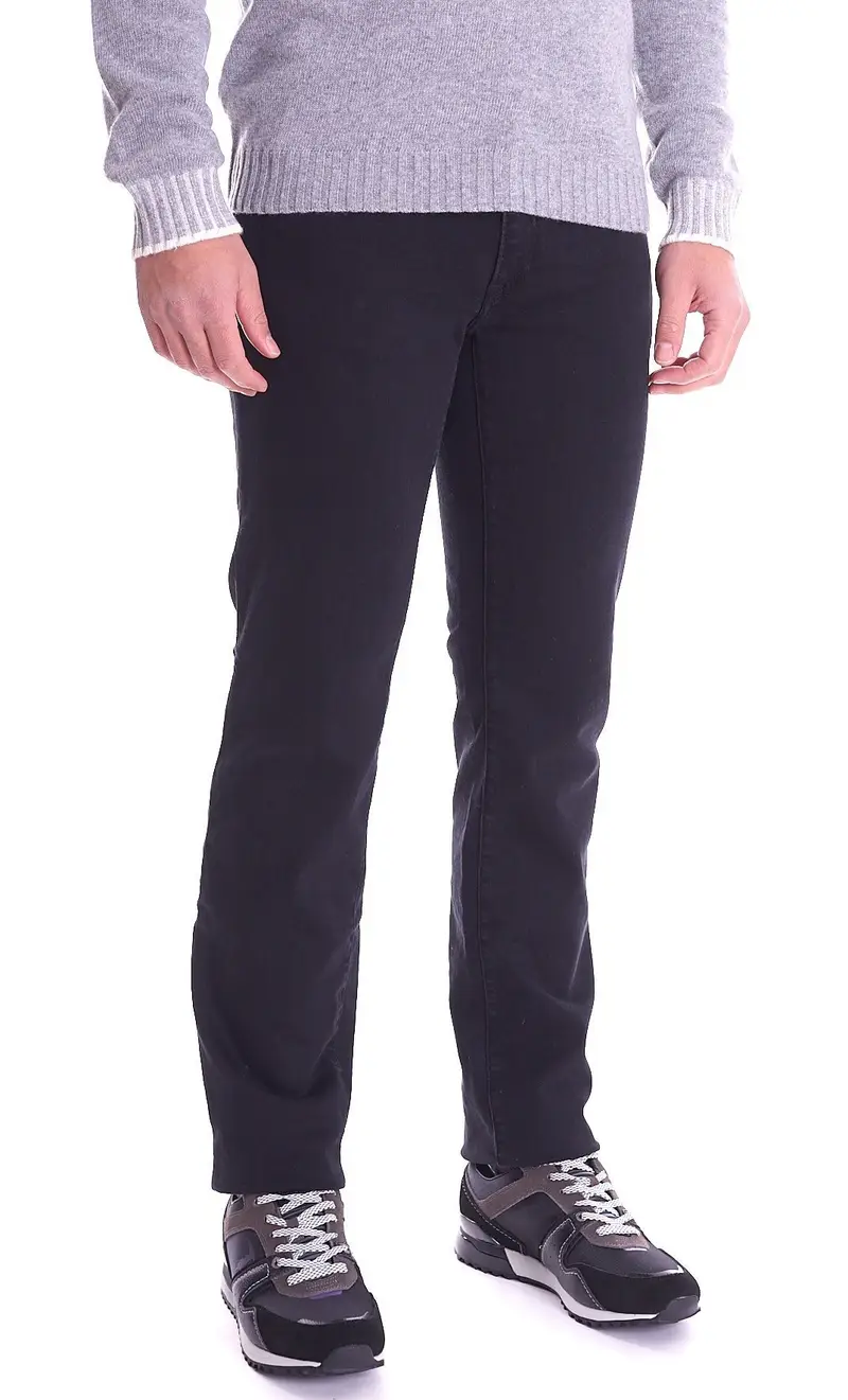 Jeans trussardi 380 icon denim cairo nero, colore nero