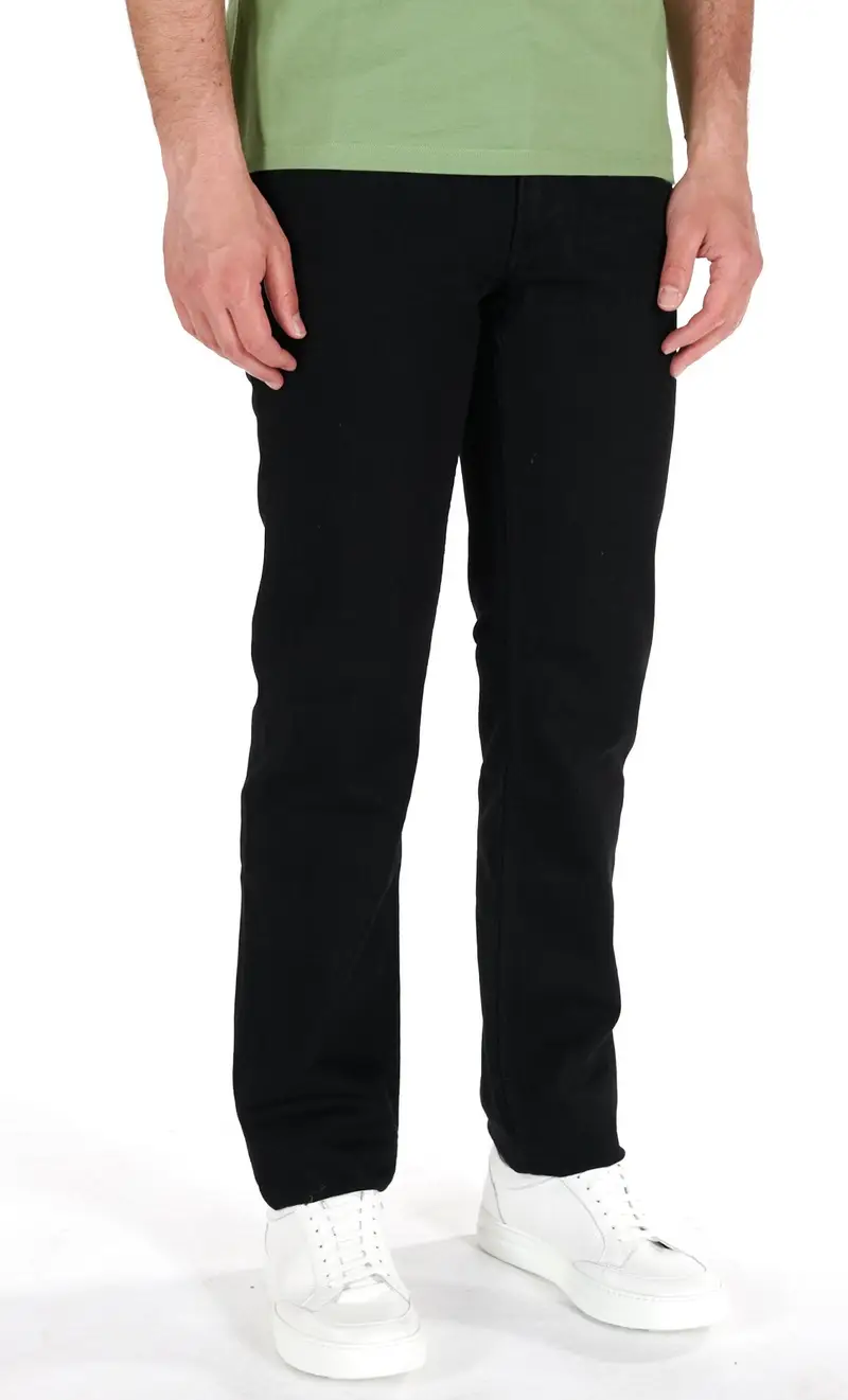 Jeans trussardi 380 icon denim elasticizzato, colore nero