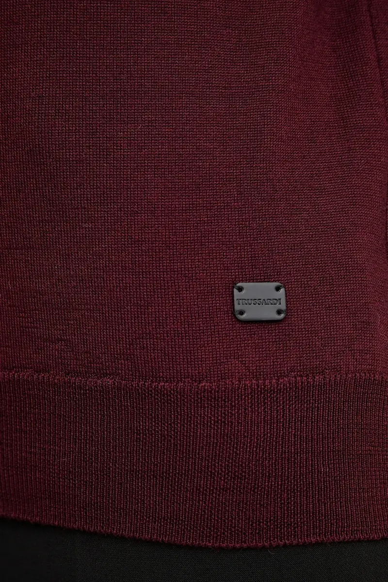 maglione in lana donna colore granata M0106001164N miniatura 5