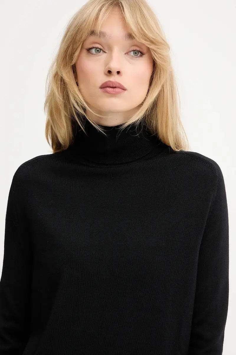 maglione in lana donna colore nero M0106001164N miniatura 4