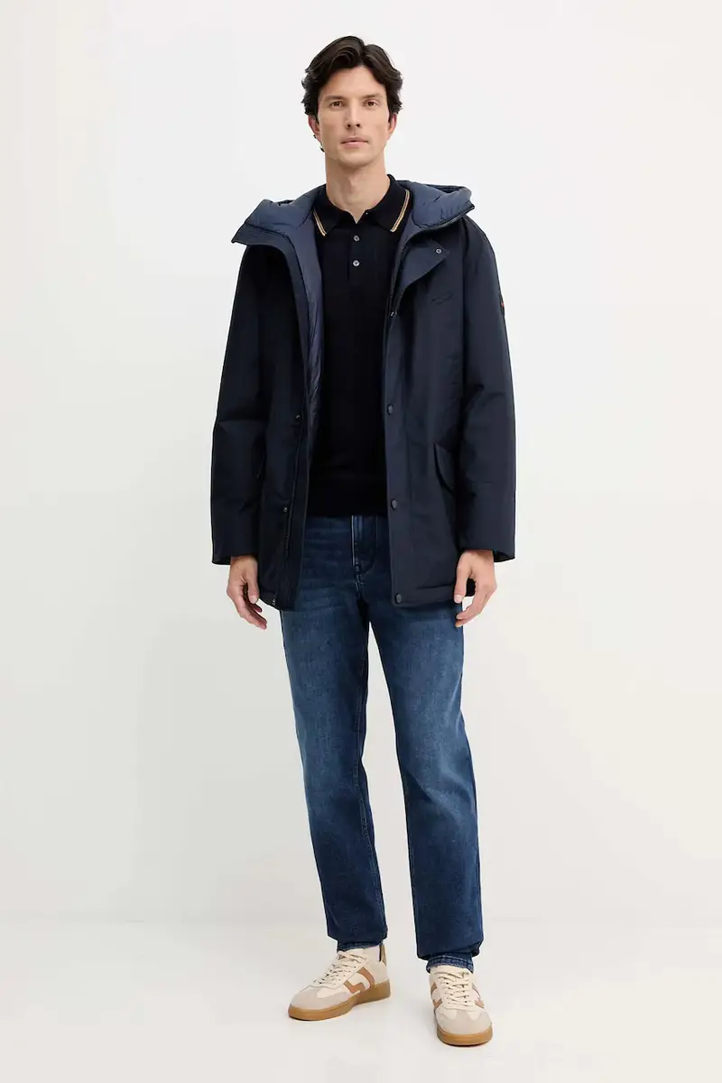 maglione in lana uomo colore blu navy M0048000006N miniatura 2