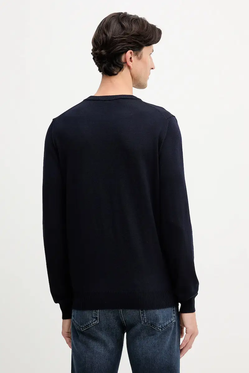 maglione in lana uomo colore blu navy M0058000007N miniatura 3