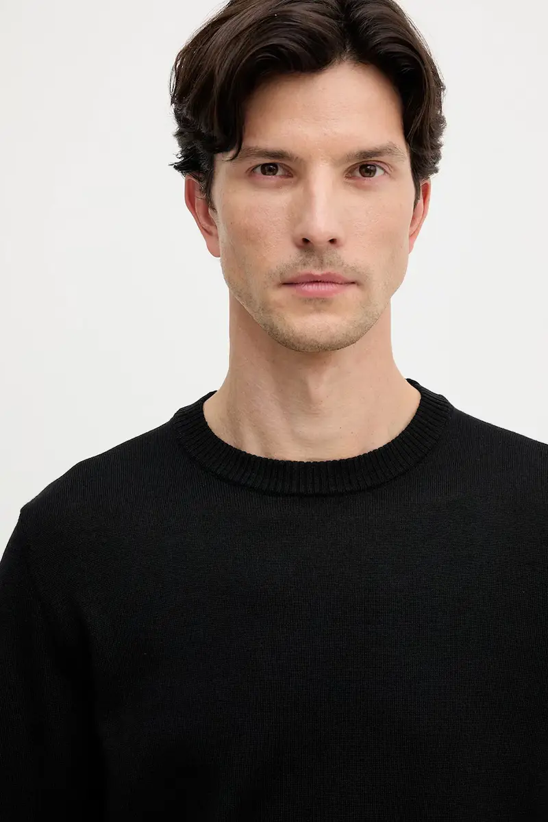 maglione in lana uomo colore nero M0058000007N miniatura 4