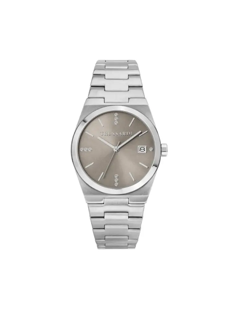 orologio donna t-milano in accioia silver quadrante champagne