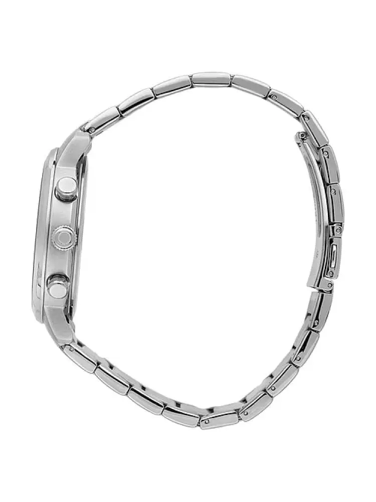 orologio uomo t-couple in acciaio silver quadrante multifunzione blu miniatura 2