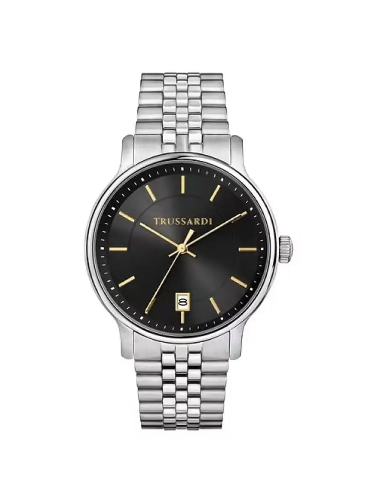 orologio uomo t-inedito in accioa quadrante nero indici oro