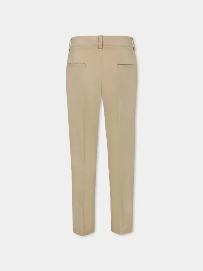 Trussardi pantalone beige bambino in chino miniatura 2