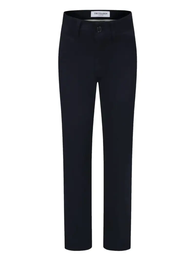 Trussardi pantalone blu navy bambino in chino