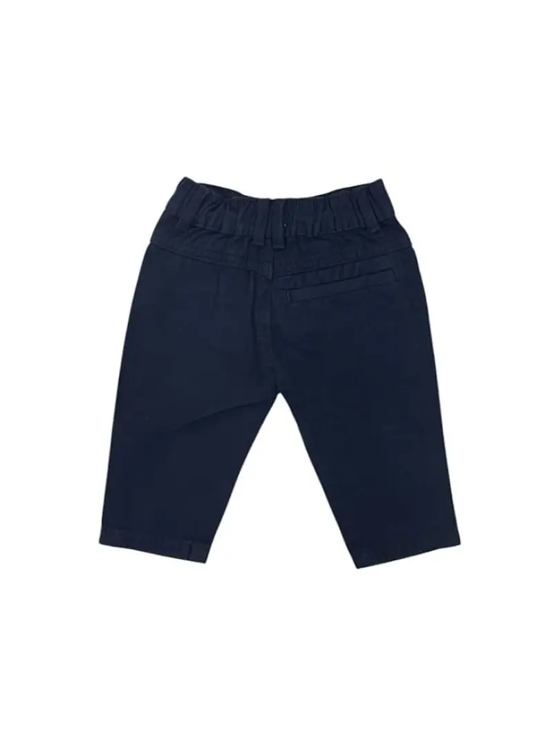 Trussardi pantalone blu navy neonato in cotone miniatura 2