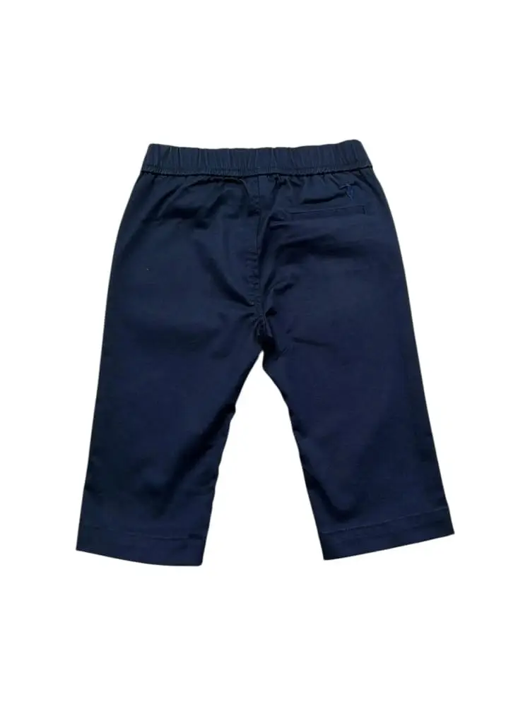 pantalone blu navy neonato mini logo miniatura 2