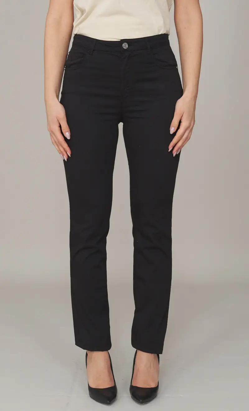 Pantalone trussardi 105 skinny leggero nero, colore nero