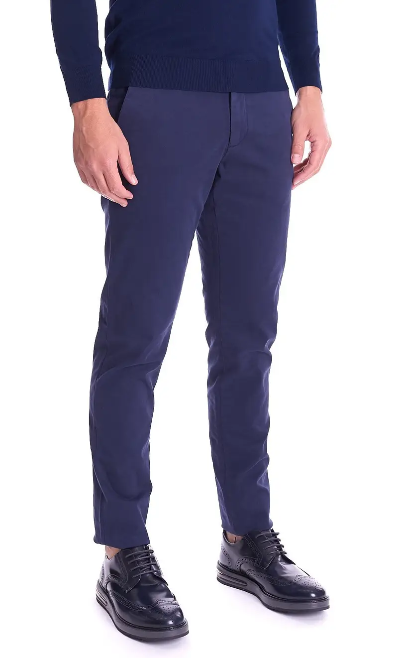 Pantalone trussardi jeans aviator fit, colore blu