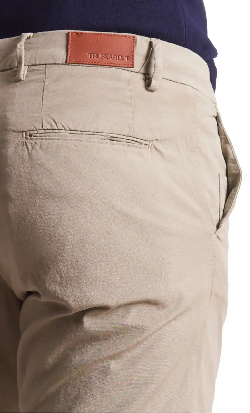 Pantalone trussardi jeans tasche america aviator fit, colore verde miniatura 2