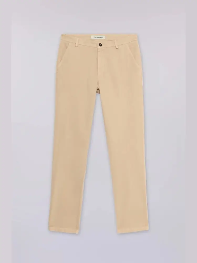 pantaloni 301 chino aviator slim fit in gabardina stretch beige