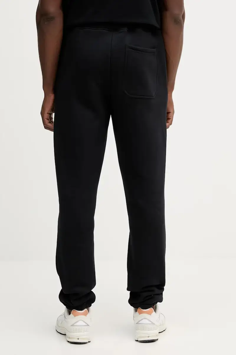 pantaloni tuta di cotone uomo colore nero P8008000061N miniatura 3