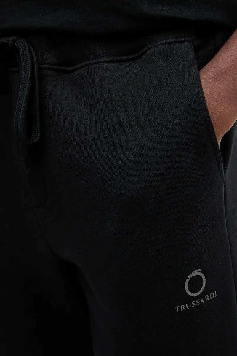 pantaloni tuta di cotone uomo colore nero P8008000061N miniatura 4