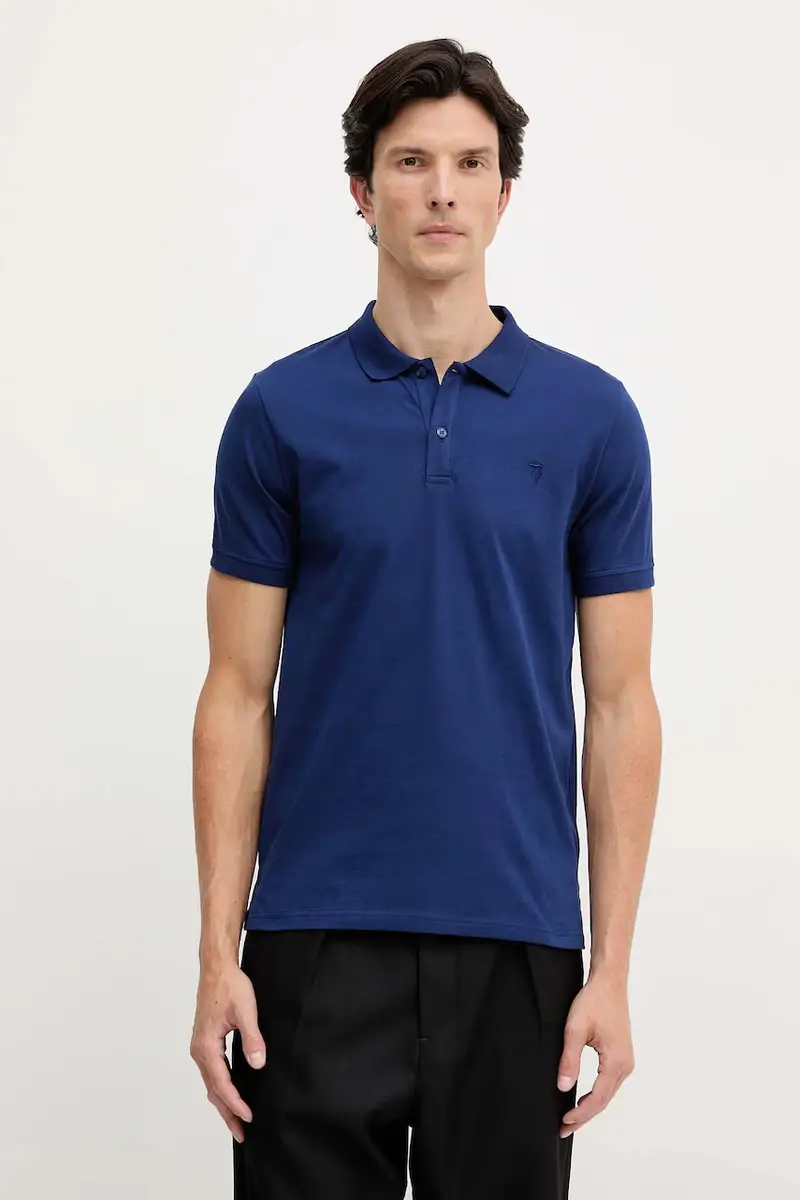 Trussardi Polo Uomo Blu 3595536
