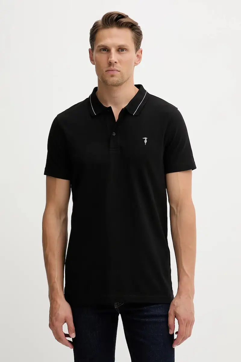Trussardi Polo Uomo Nero 3641576