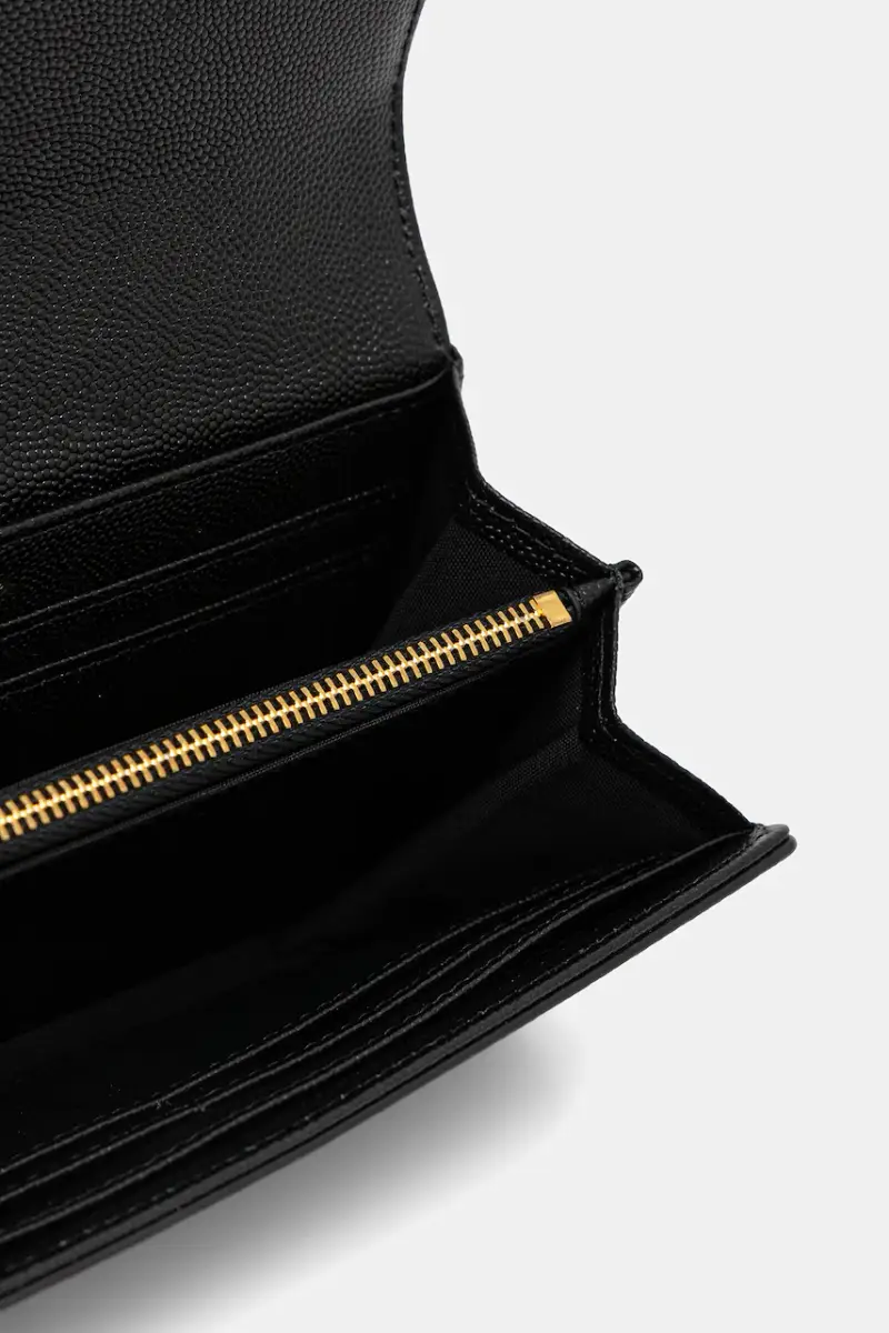 portafoglio in pelle donna colore nero I022E000048N miniatura 3